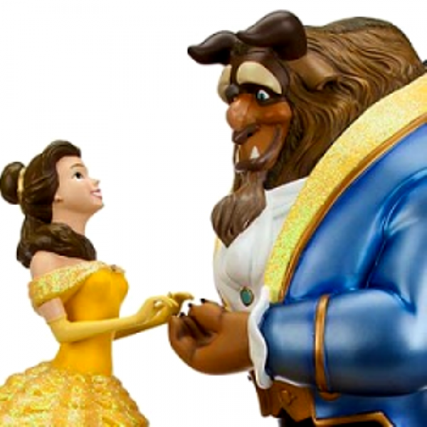 beauty and the beast sculpted figure